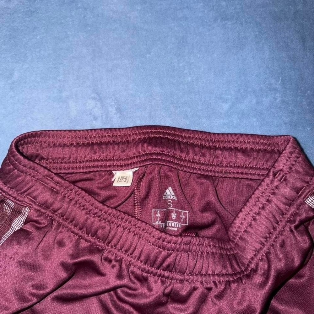 Adidas burgundy track pants women Size S - Picture 3 of 6
